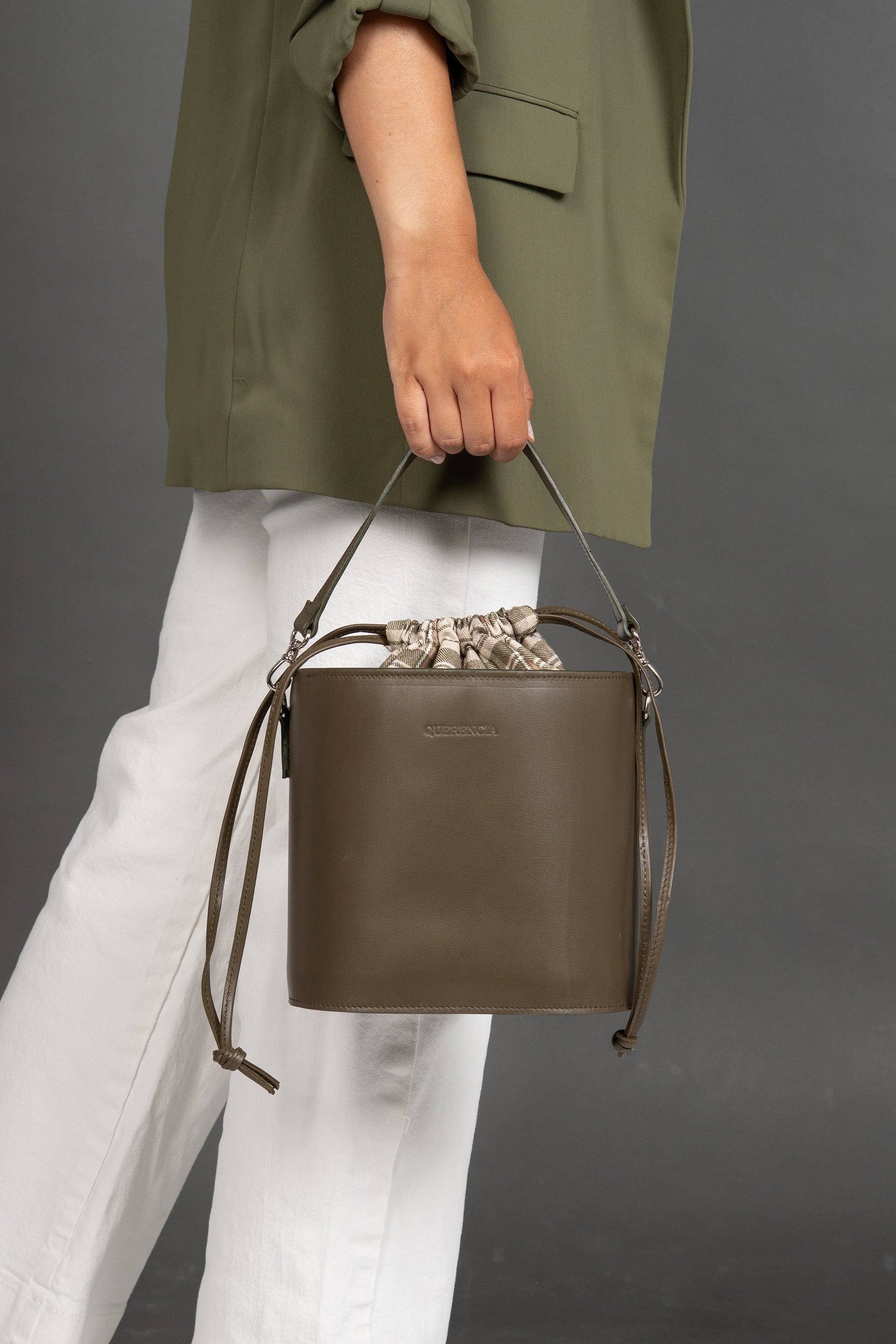 Kensington Kaki - Bolso bombonera
