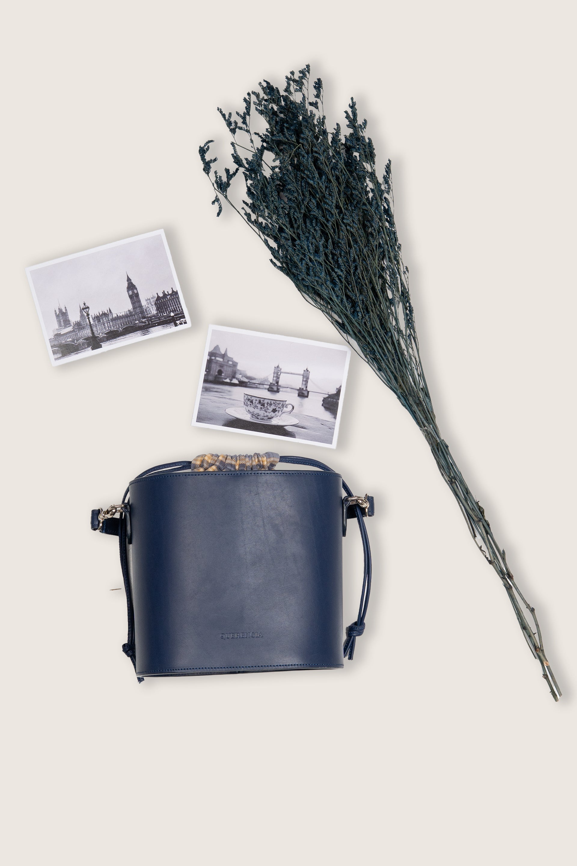 Kensington Azul - Bolso bombonera